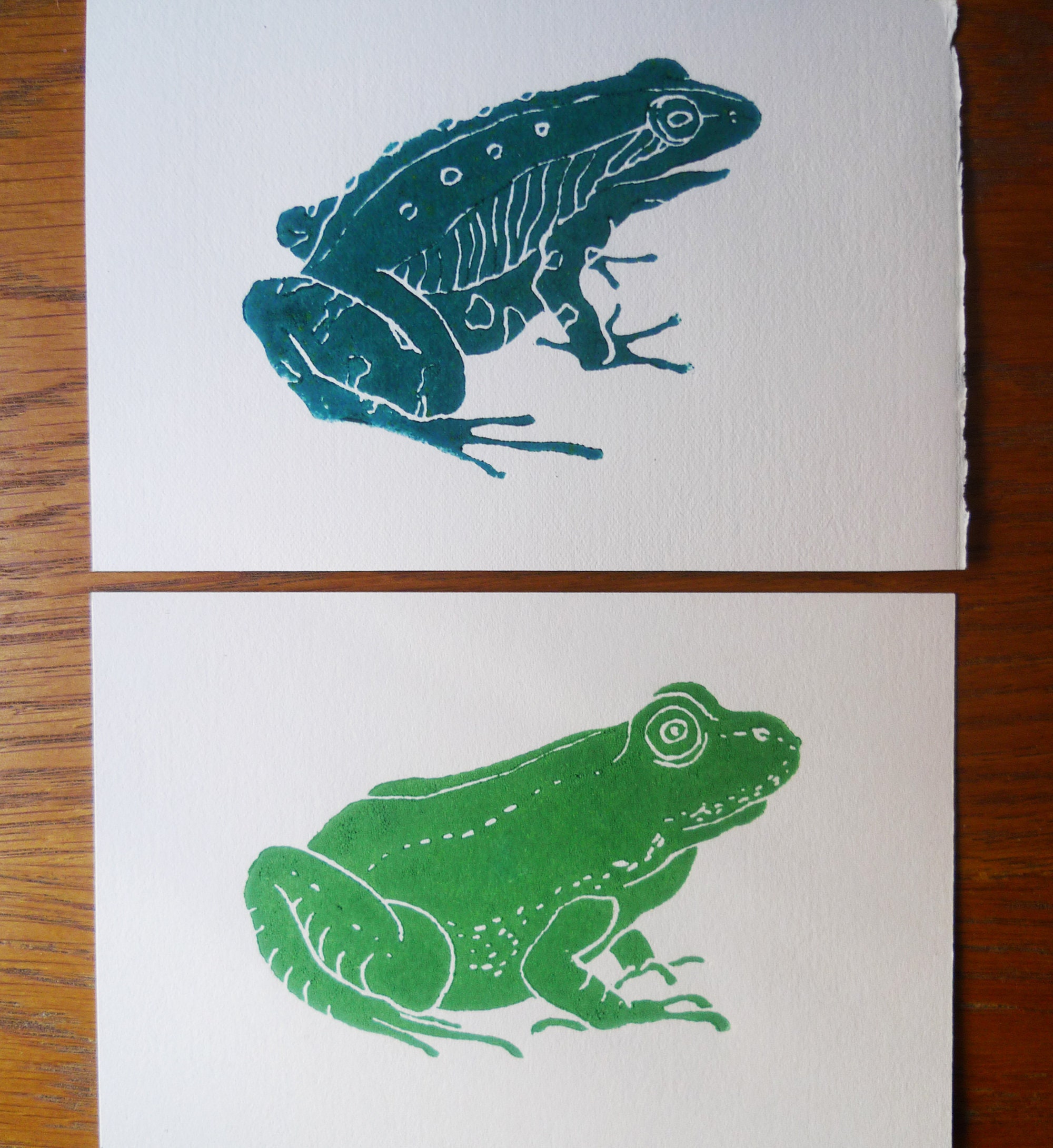Linocut Frog - Original Art Print, Nature Wall Art, Limited Edition ...