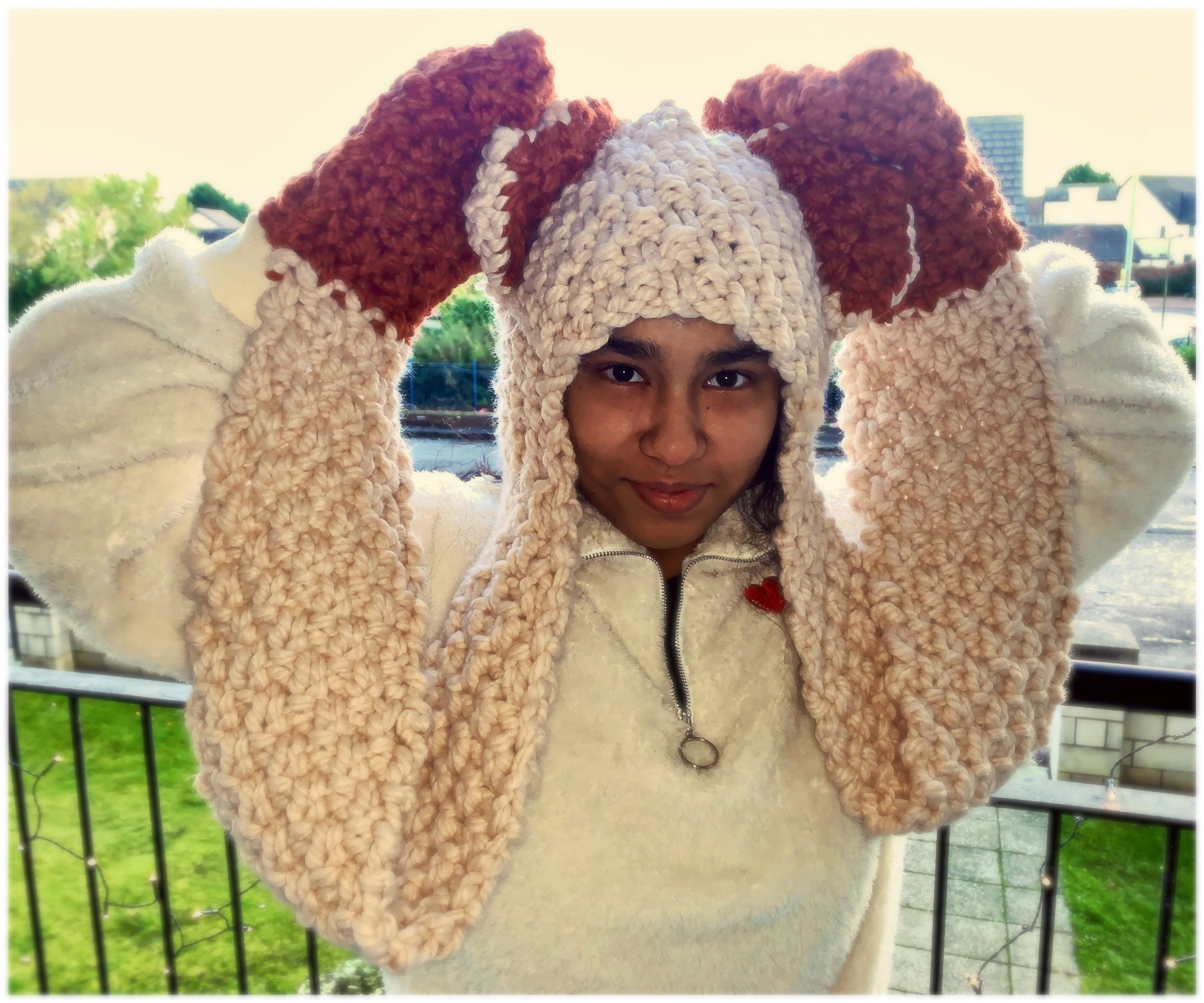 Cuddly Bear Hat with Attached Mittens Fun Scarf Animal Etsy