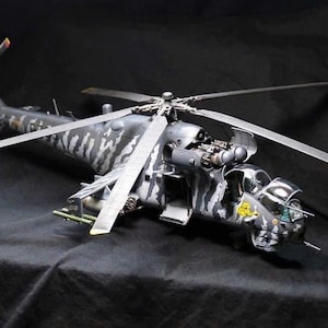 Pre-order, 1/35 Mi-24 Helicopter, Built and Painted, Kit Trumpeter