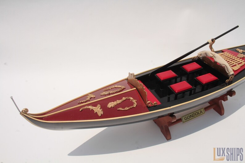 Gondola Wooden Ship Model Gondola Model Ships Gondola Etsy