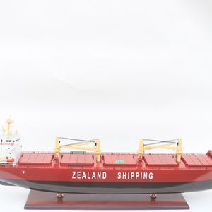 Handmade Zealand Rotterdam Cargo Ship – Karadeniz S, 102cm Display Model for Office Decor