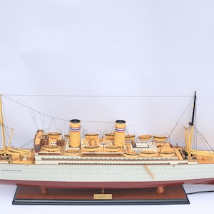 SS STAVANGERFJORD Model Ship with Lights, Wooden Ship Model is for Sale