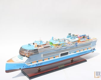 手作りのスター・オブ・ザ・シーズ木製船模型 92cm – ロイヤル