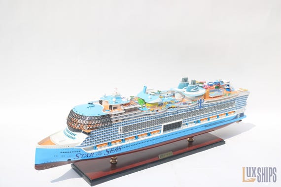 手作りのスター・オブ・ザ・シーズ木製船模型 92cm – ロイヤル