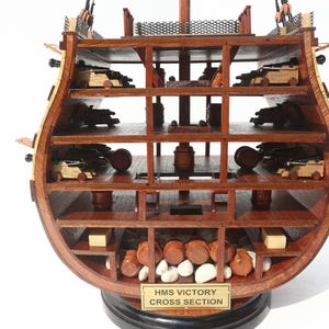 HMS Victory Cross Section Ship Model
