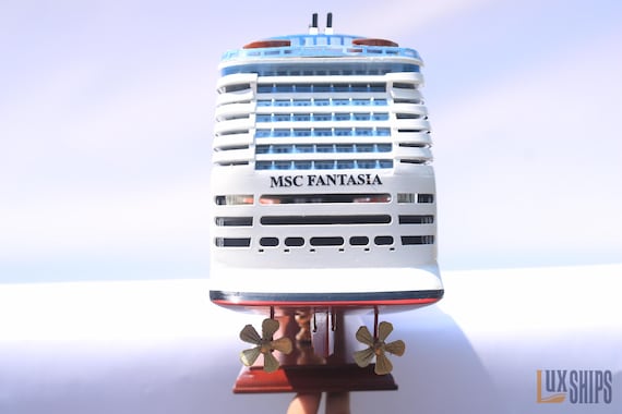 MSCファンタジアクルーズ船 102cm (40インチ) – 手作り木製レプリカ