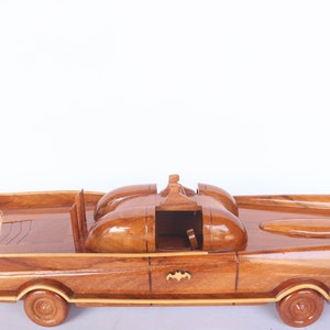 Authentic 1966 Batman&#39;s Batmobile wooden car model