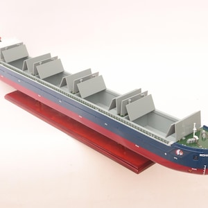 Modello di nave mercantile Mohican Monrovia da 101 cm costruito a mano – Arredamento per ufficio marittimo