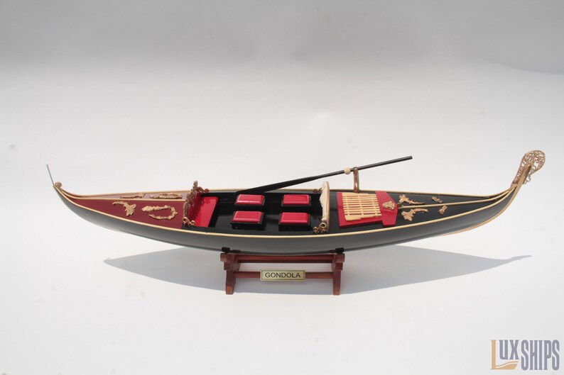 Gondola Wooden Ship Model Gondola Model Ships Gondola Etsy