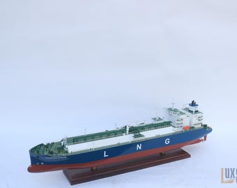 MARAN Gas ACHILLES LNG Carrier Model - Handcrafted 81 cm (Approx. 31.9 in) Wood Art