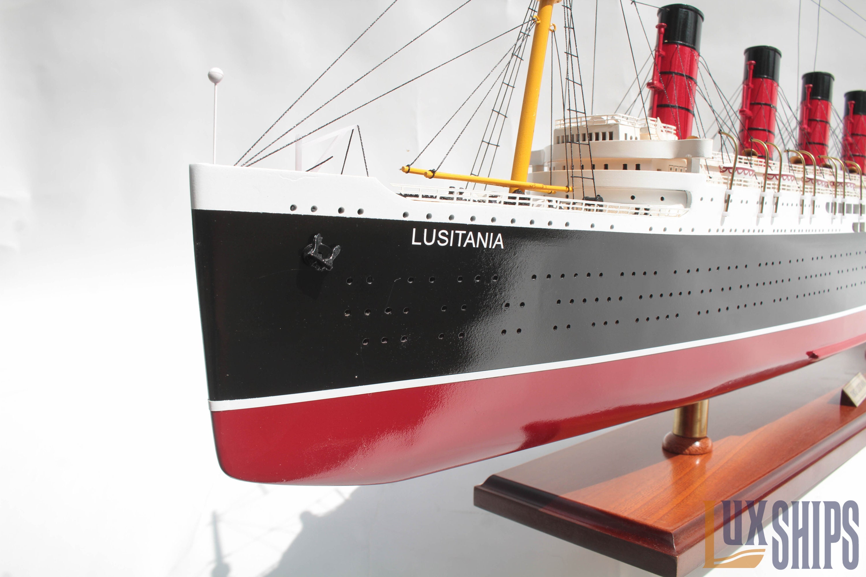 RMS Lusitania Model Ship Etsy