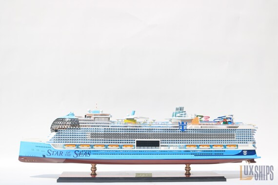 手作りのスター・オブ・ザ・シーズ木製船模型 92cm – ロイヤル