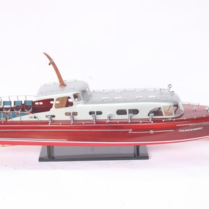 Hacker Craft Thunderbird Model Ship, Wooden Ship Model is for Sale