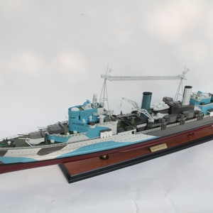HMS Belfast Schiff Modell - HMS Belfast Schlachtschiff
