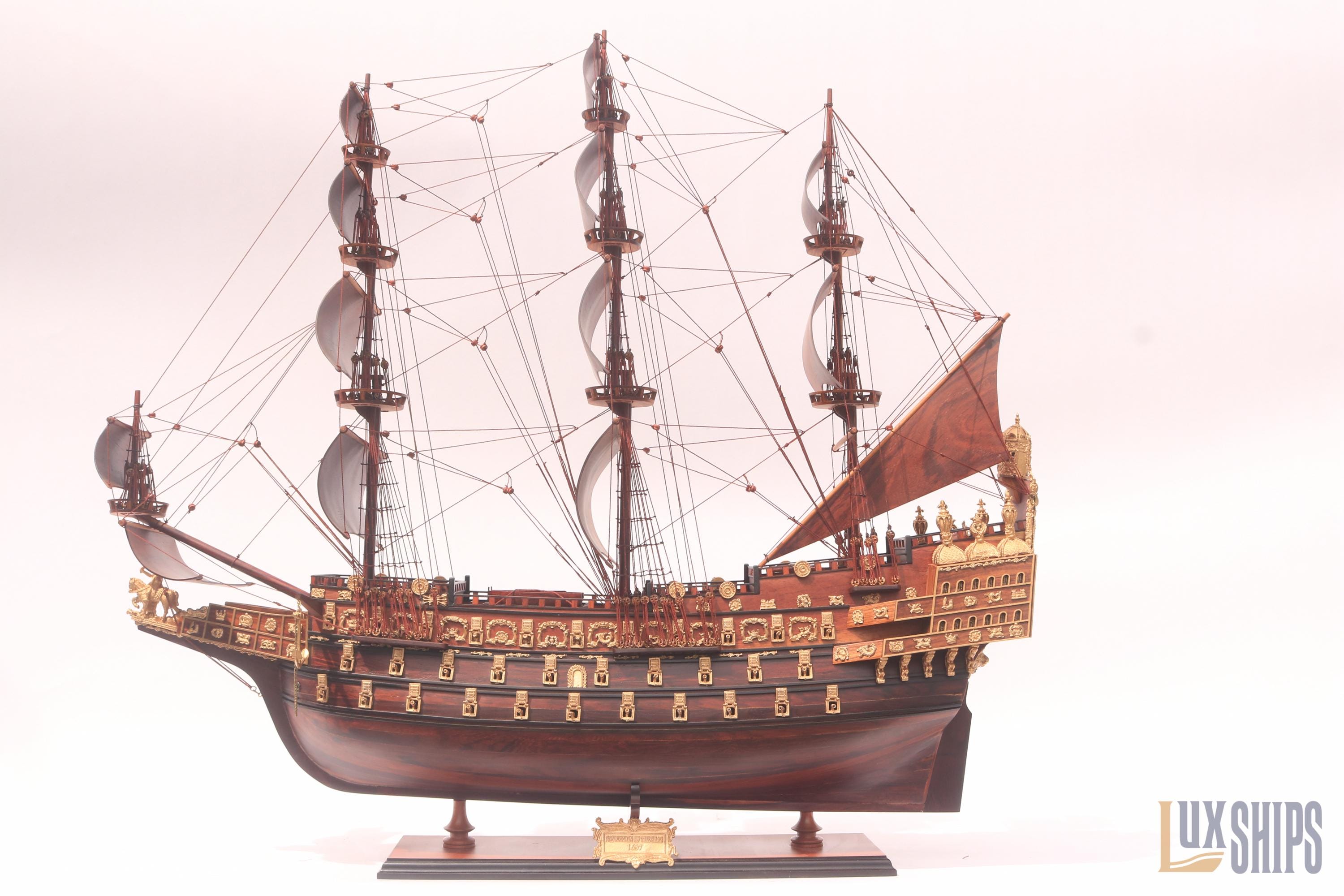 ソブリン オブ ザ シーズ 1637 模型船 - パドゥーク ウッド - Etsy 日本