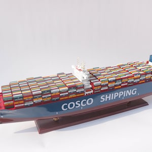 Cosco Container Ship Model 39&quot; - Cosco Model Ship - Personalization Your Name