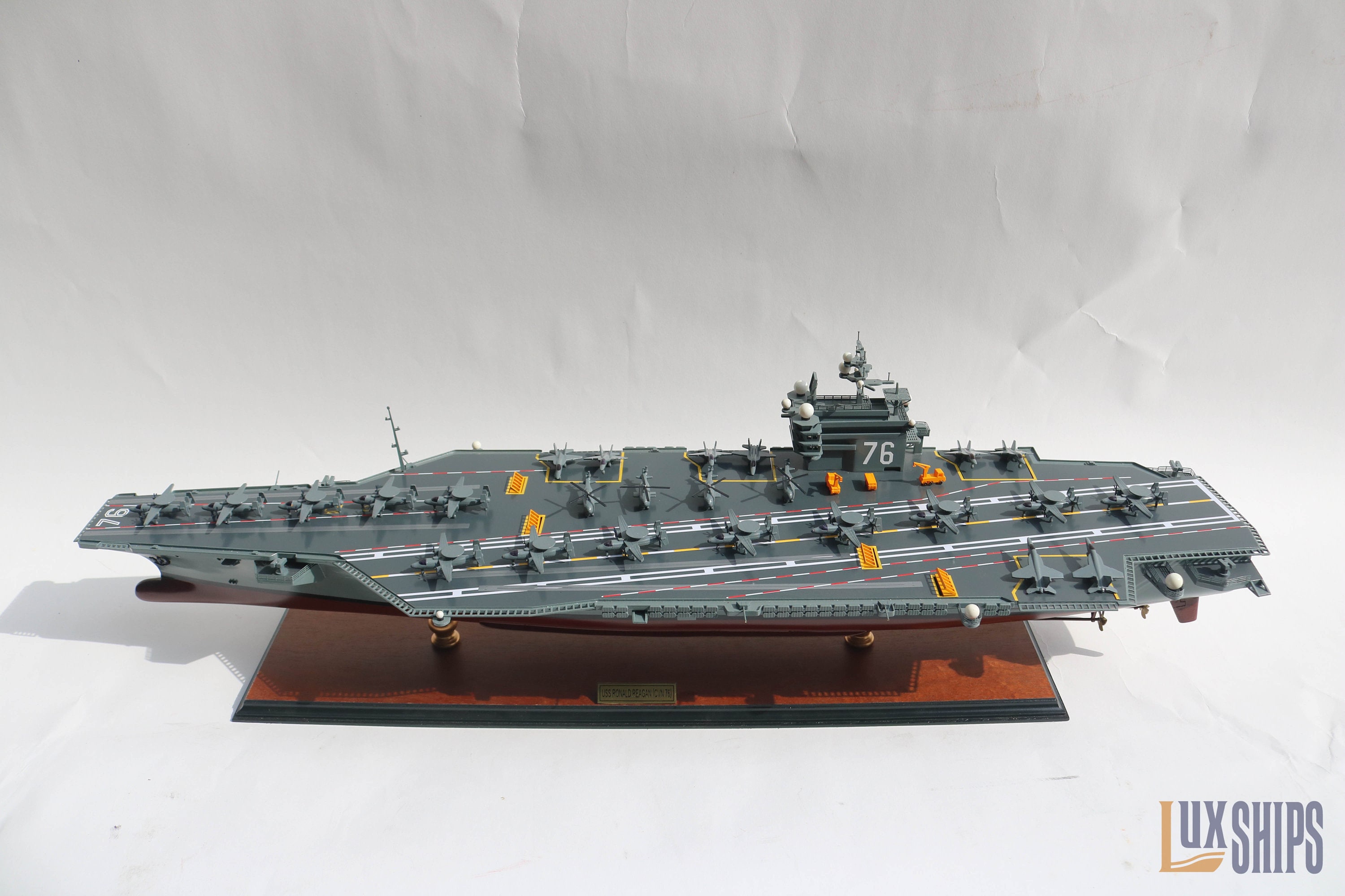 Aircraft Carrier USS Ronald Reagan (CVN-76) Ship Model - Etsy