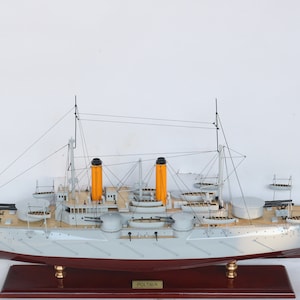POLTAVA Model Ship, Russian Ship Model, Wooden Ship for Sale