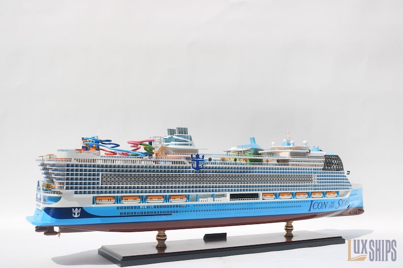 Royal Caribbean Icon of the Seas Ship Model – Handmade Wood Replica ...