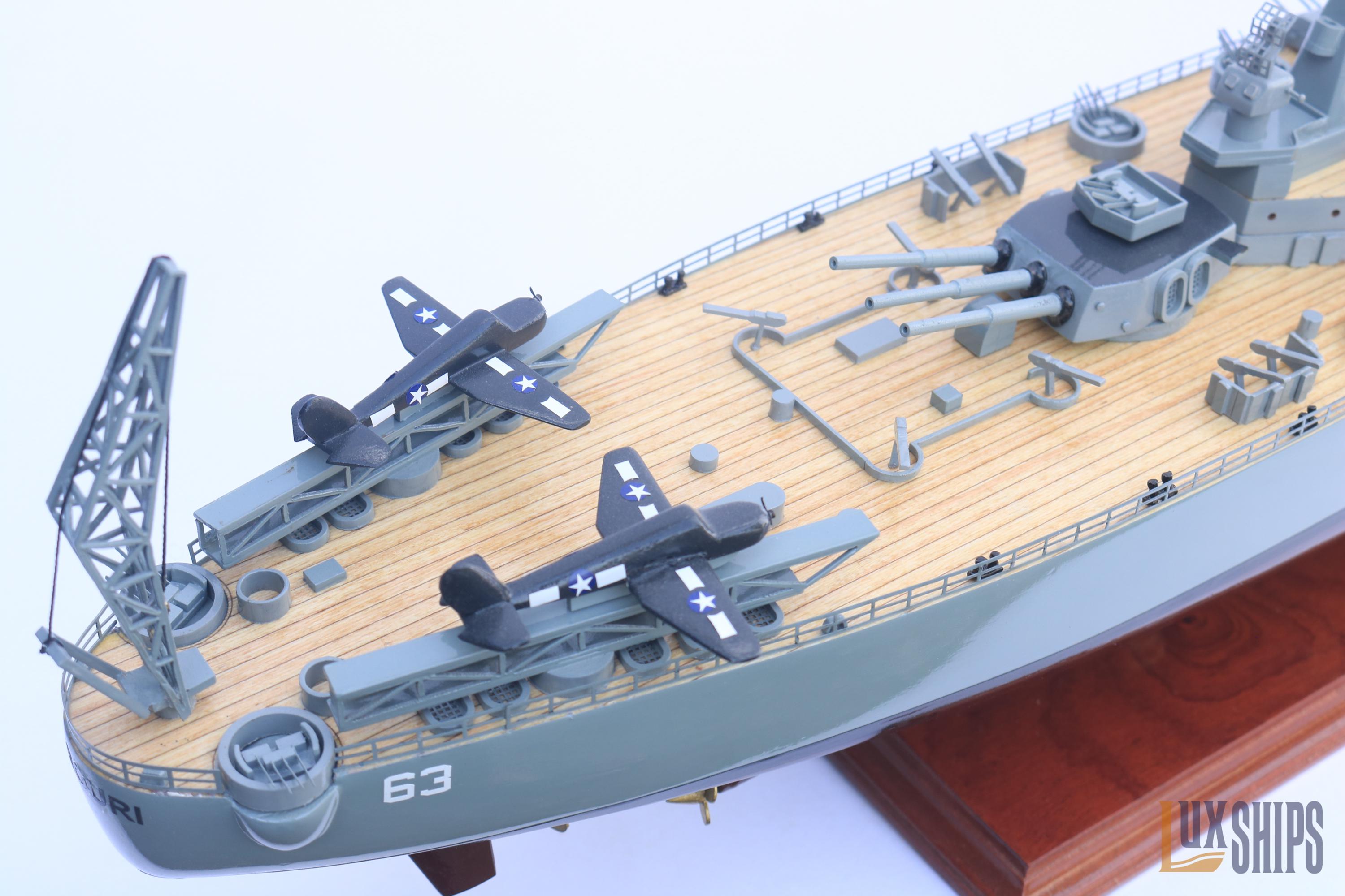 USS Missouri BB-63 Ship Model - Uss Missouri BB-63 Battleship Model - Etsy