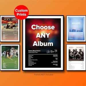 Music Posters - Album Poster - Choose ANY Album Poster - Custom Music Posters - Request your own album choice - Frames NOT Included
