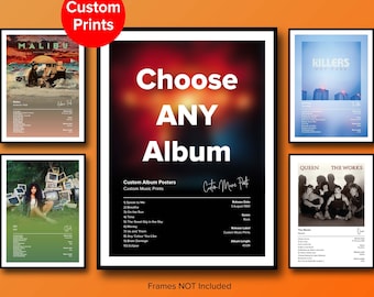 Music Posters - Album Poster - Choose ANY Album Poster - Custom Music Posters - Request your own album choice - Frames NOT Included