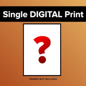 Music Posters - Album Poster - Choose ANY Album Poster - Custom Music Posters - Request your own album choice - Frames NOT Included Digital Download