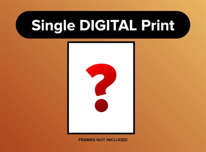 Music Posters - Album Poster - Choose ANY Album Poster - Custom Music Posters - Request your own album choice - Frames NOT Included Digital Download