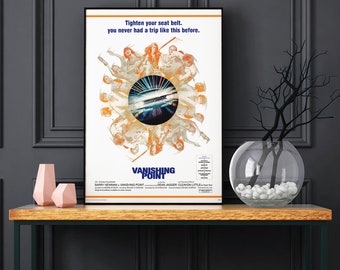 Vanishing Point 1971 Movie Poster - Remastered HD Artwork | Classic Movie Poster | Film Print | Frames NOT Included