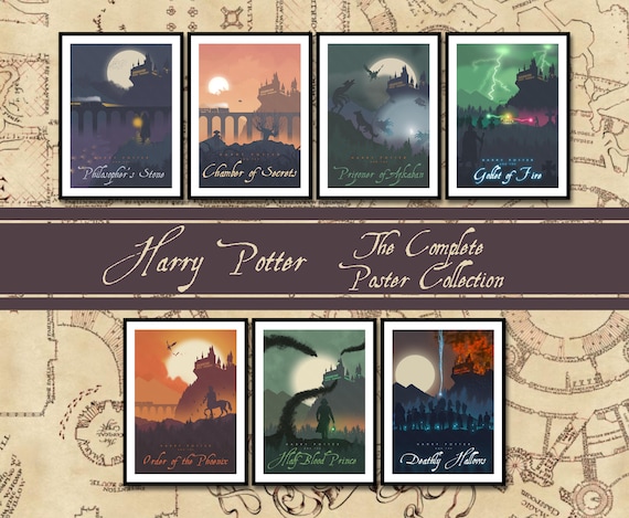 Harry Potter Posters Harry Potter Movie Collection - Etsy