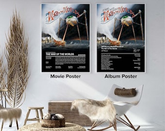 H.G Wells' War of the Worlds 1953 Movie Poster & Album Poster - Classic Movie/Album Posters