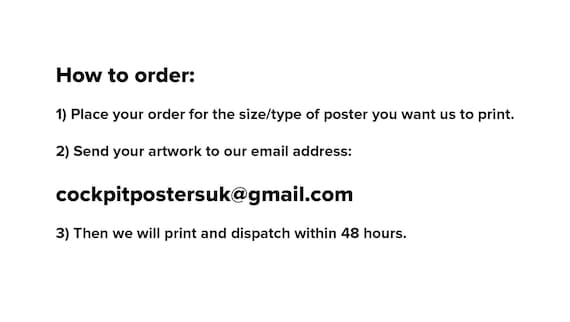 Poster Printing A0 A1 A2 A3 A4 | Print Your Own Artwork | Custom