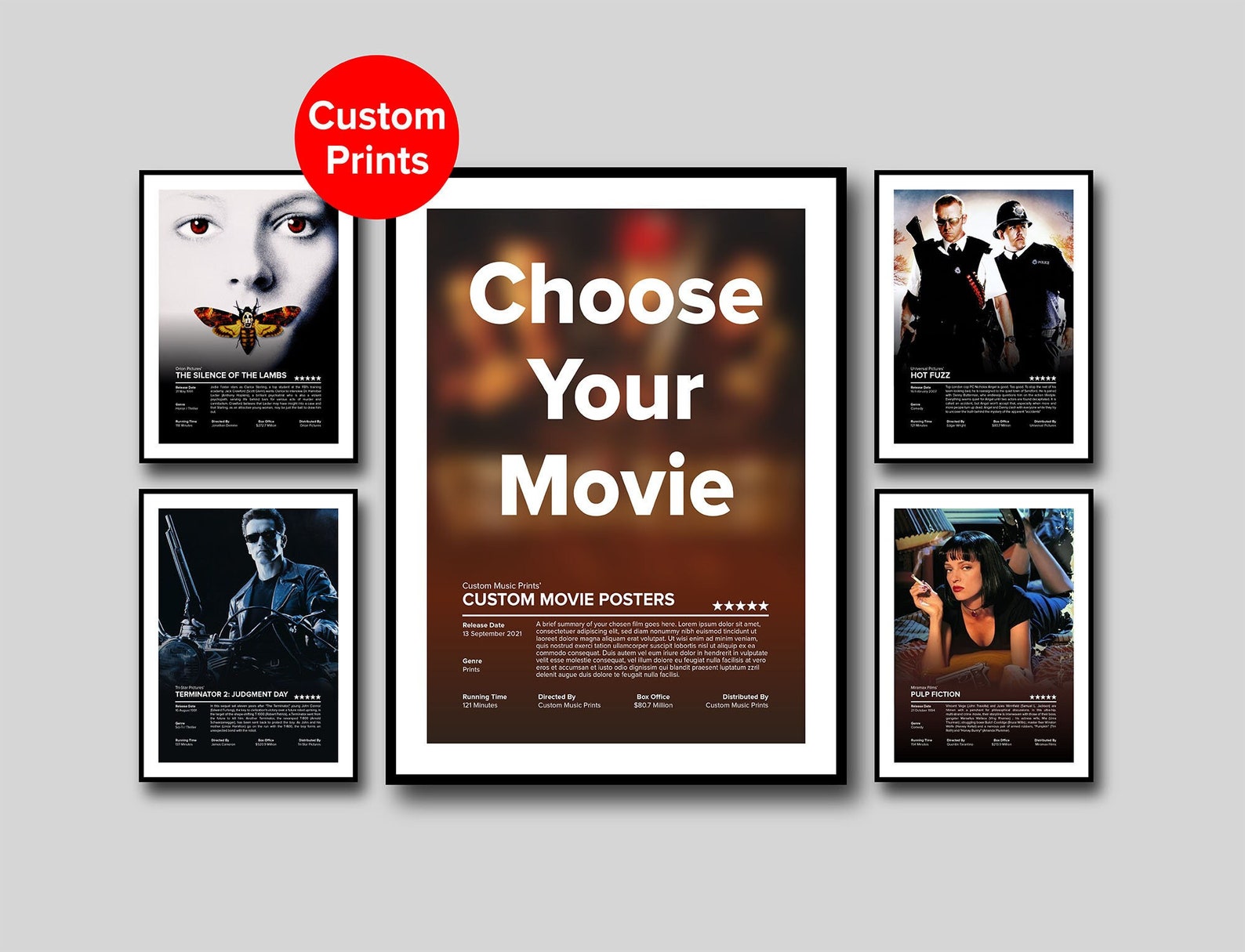 Custom Movie Poster Choose your own Movie/Film Poster Etsy
