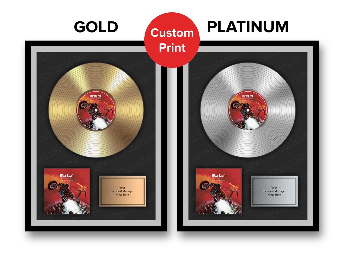 Custom Album Poster Gold or Platinum Custom Music Vinyl Etsy