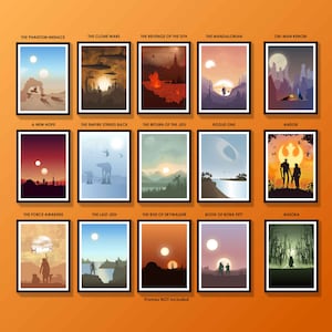 Star Wars Posters - Star Wars Trilogy Posters - The Mandalorian Poster - Star Wars Travel Posters - Star Wars Film Posters - Movie Posters