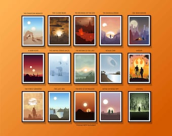 Star Wars Posters - Star Wars Trilogy Posters - The Mandalorian Poster - Star Wars Travel Posters - Star Wars Film Posters - Movie Posters