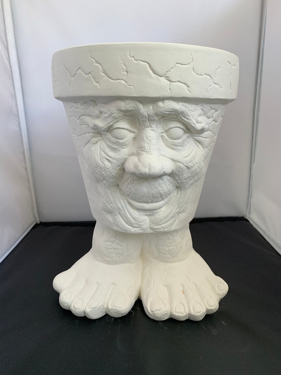 DIY Planter with Face and Feet