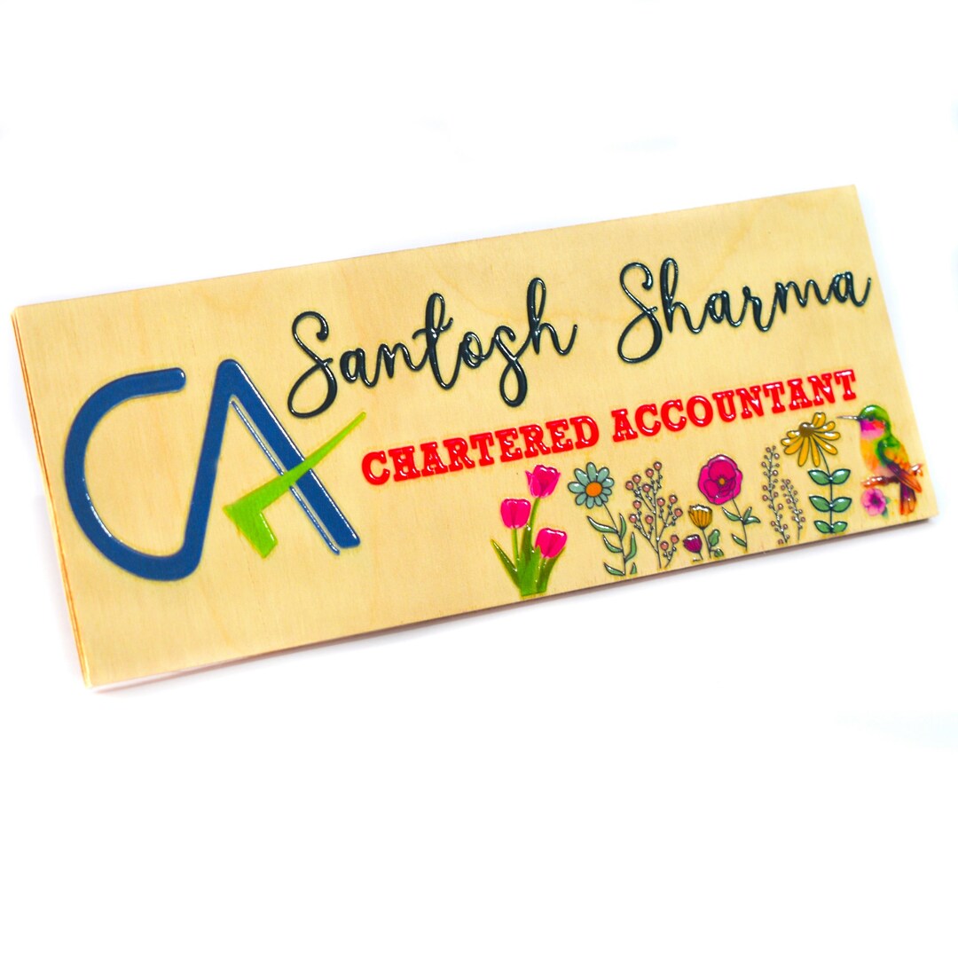 3D Embossed Gloss Printed Custom Personalized Desk Name Plates Etsy