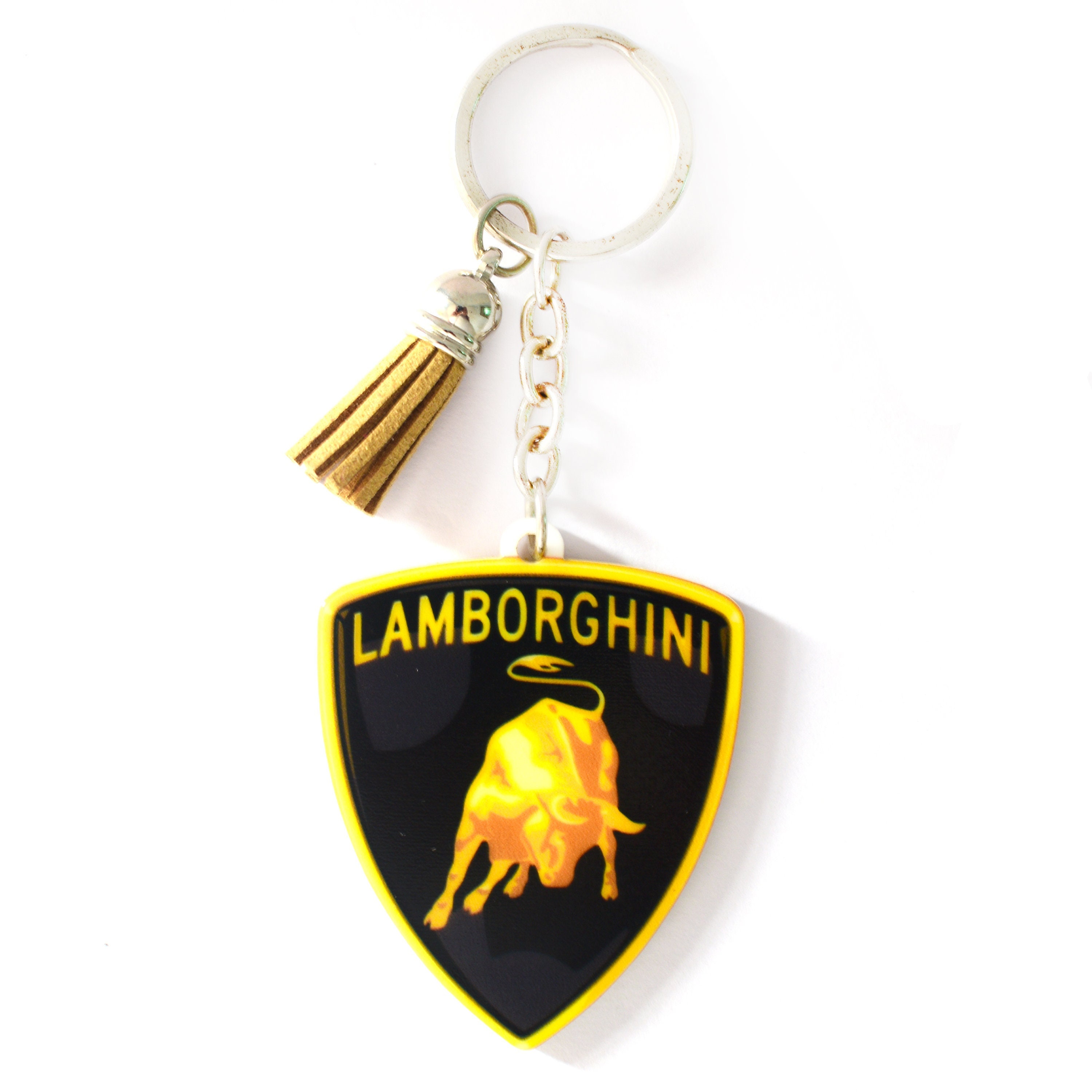 Custom 14k Gold Lamborghini Key Ring - Grimal Jewelry