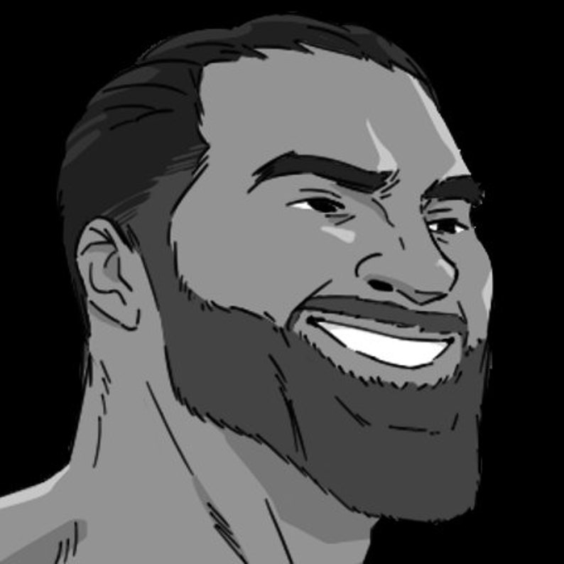 Giga Chad Emote for Twitch & Discord Etsy
