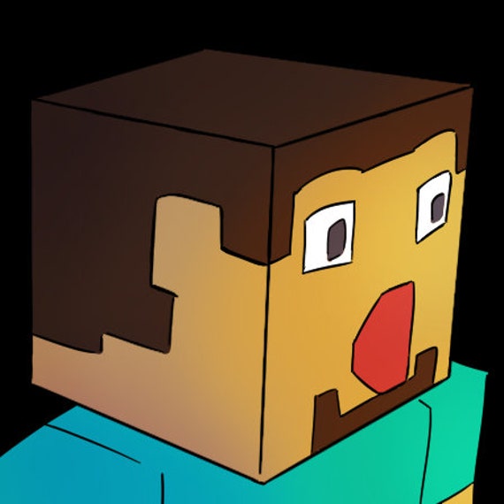 Steve Pog Minecraftthemed Pogchamp Emote for Twitch & Etsy