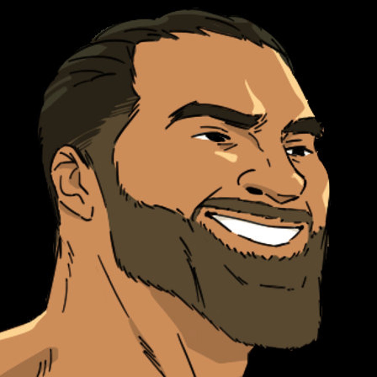 Giga Chad Emote for Twitch & Discord | Etsy