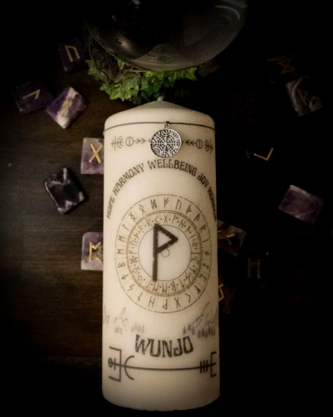 Wunjo Rune Candle - Etsy