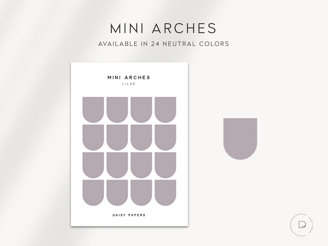 MINI ARCHES - Functional Planner Stickers | Minimal & Functional ...