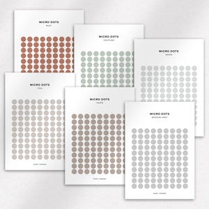 TRANSPARENT MICRO DOTS - Functional Planner Stickers | Minimal ...