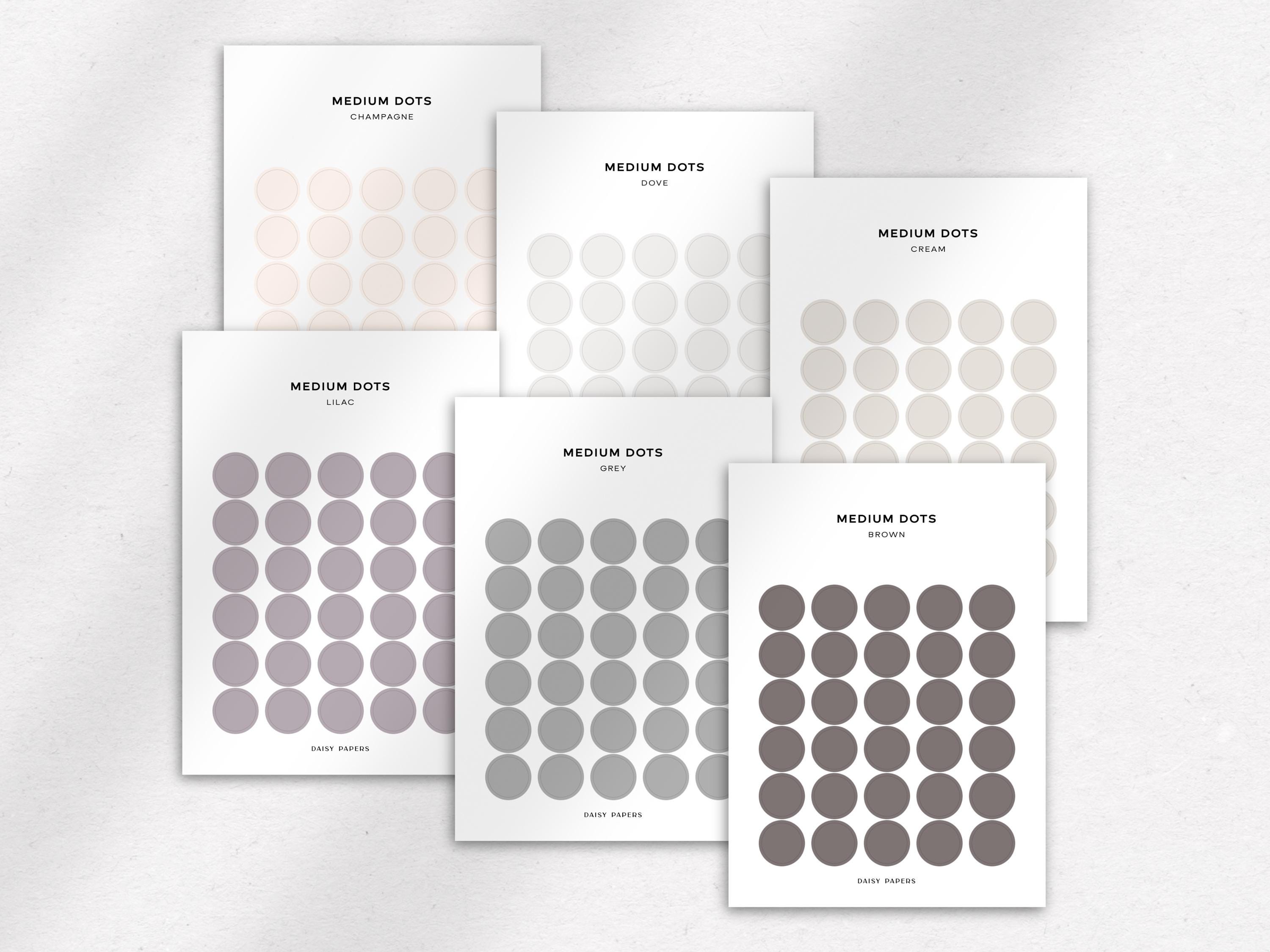 TRANSPARENT MEDIUM DOTS - Functional Planner Stickers | Minimal ...