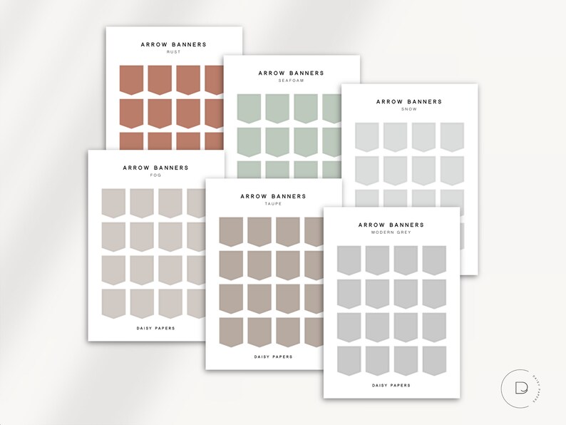 ARROW BANNERS - Functional Planner Stickers | Minimal & Functional ...