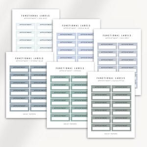 APPOINTMENT - Functional Labels | Minimal & Functional Planner Stickers ...