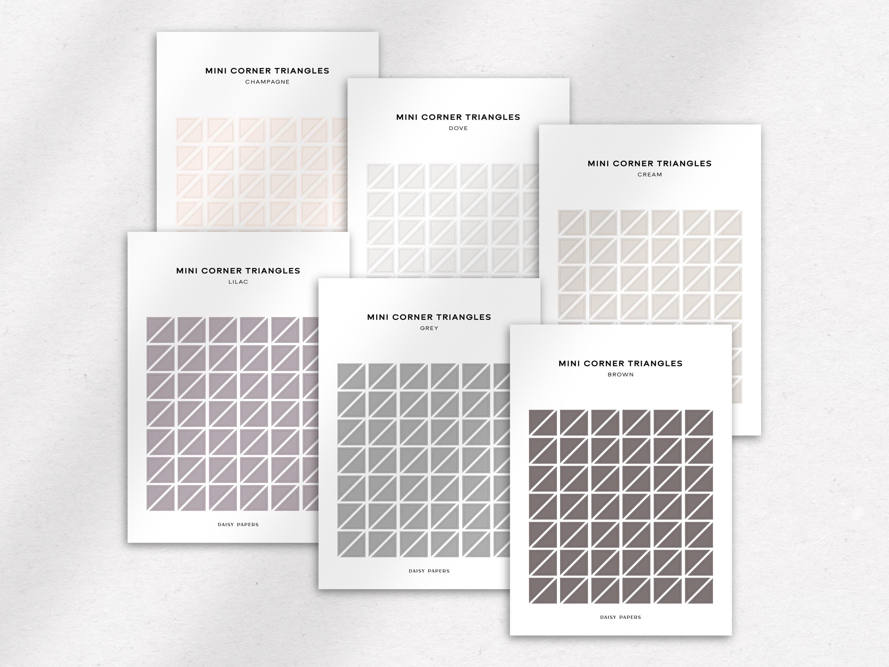 TRANSPARENT MINI Corner Triangle - Functional Planner Stickers ...