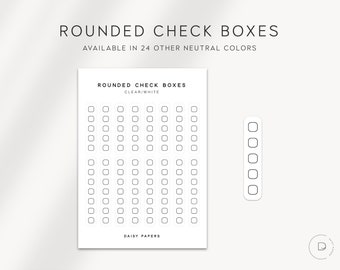 RUNDADE KROCKLÅDOR | Planer-klistermärken | Minimalistiska planer-klistermärken | Funktionella planer-klistermärken | Planeringsklistermärken i neutrala färger | Bujo